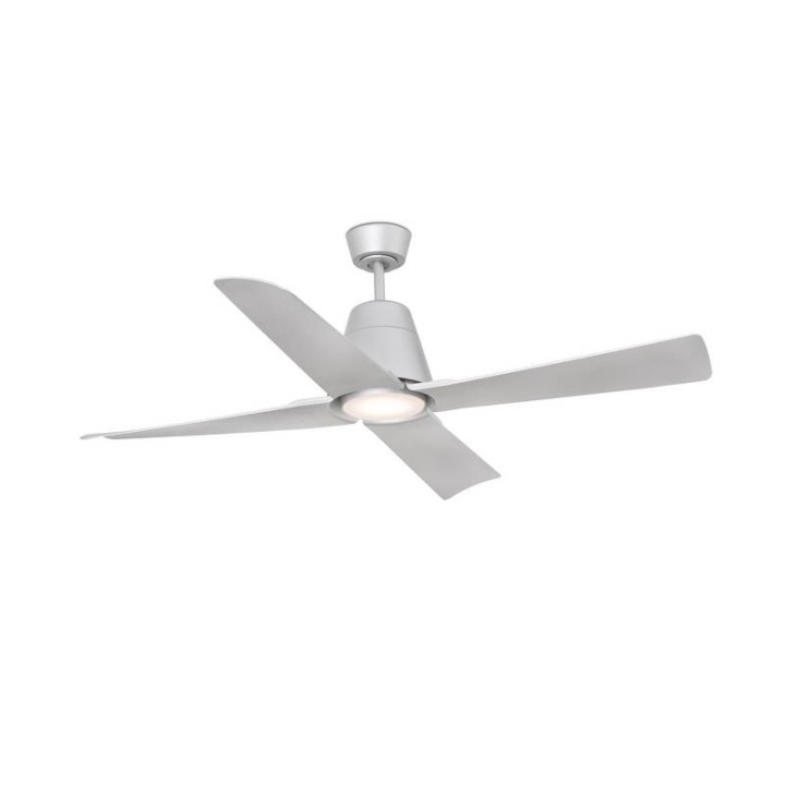 Ventiladores de Techo con luz Faro Typhoon Ø130 Dc Gris 4 Palas 19W 3000K S/R 
