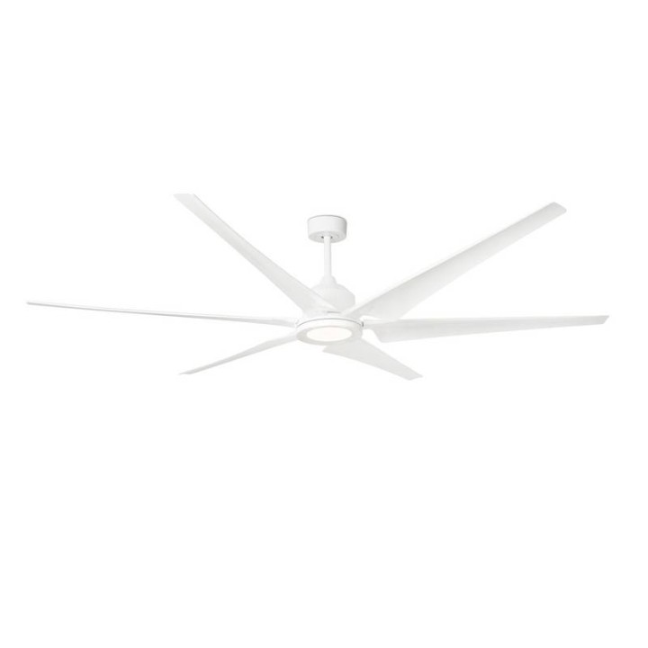 Ventiladores de Techo con luz Faro Cies Ø2100Mm Blanco 6 Palas 18W 3000K S/R 