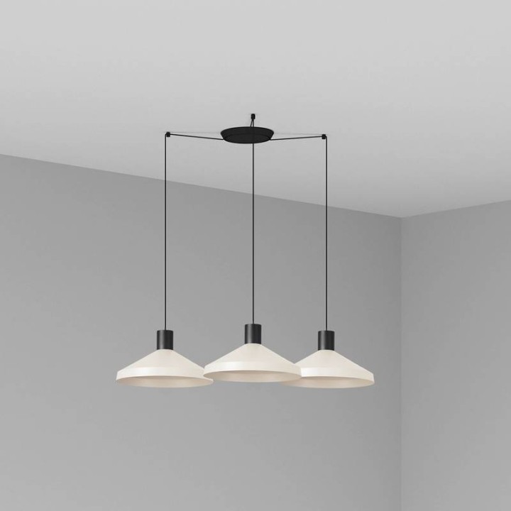 Lámpara colgante Faro Kombo Beige Ø400 1X E27 3L 
