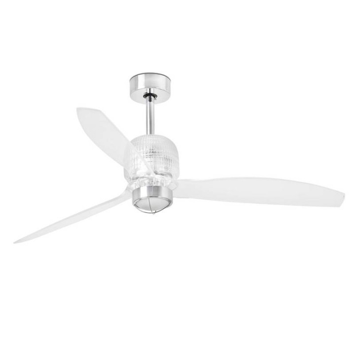 Ventiladores de Techo Faro Deco Fan Ø1280 Mm Cromo 3 Palas Trans 17W 3000K 