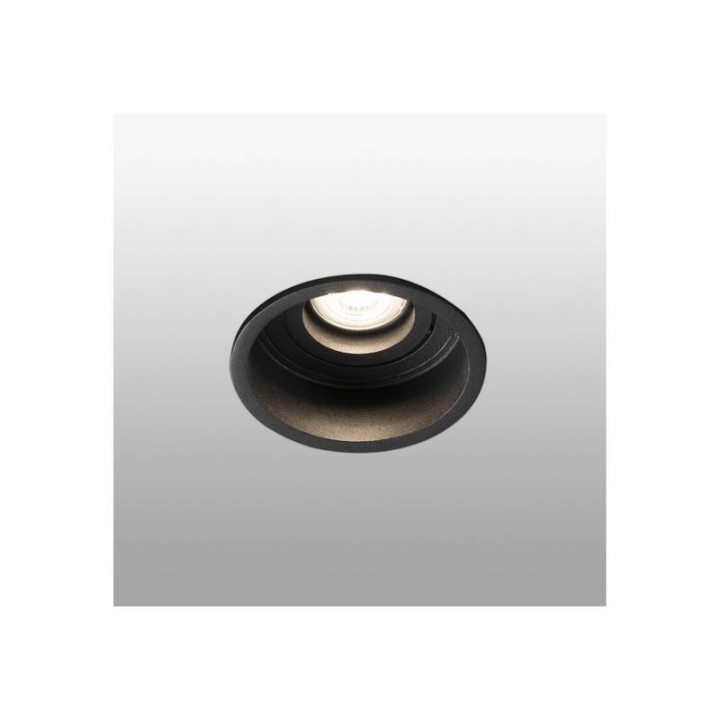 Lámparas empotrables Faro Hyde Negro Redondo Orientable Gu10 