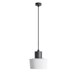 Lámpara colgante Faro Muffin Gris Oscuro 1Xe27 Max 15W 