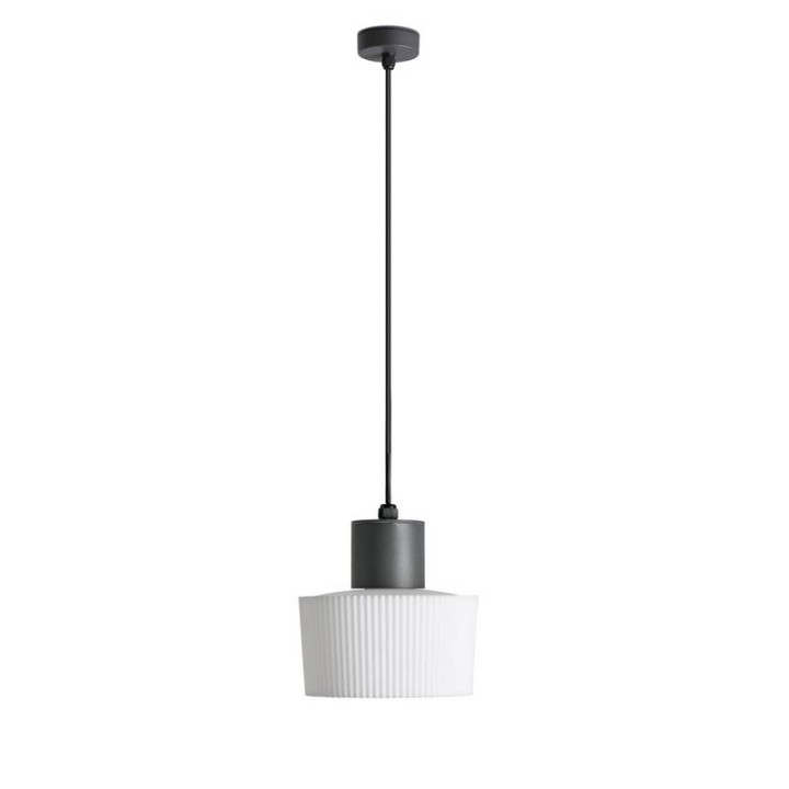Lámpara colgante Faro Muffin Gris Oscuro 1Xe27 Max 15W 