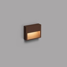 Apliques de Exterior Faro Grada-1 Marron Oxido Led 3W 3000K 