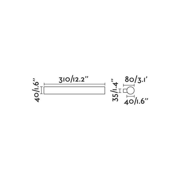 Apliques Faro Volga Negro Led 5W 3000K 