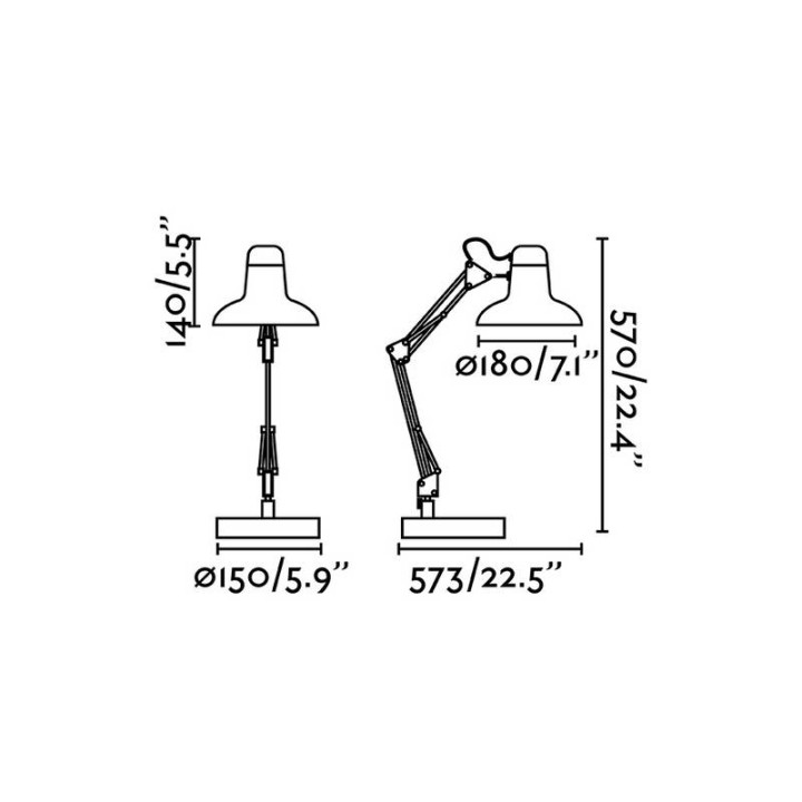 Lámparas Faro Snap Flexo Sobremesa Blanco Roto 1Xe27 Max 15W 