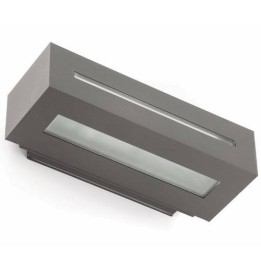 Aplique de aluminio Iny. WEST-1 Exterior Gris Oscuro E27