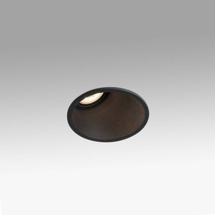 Lámparas empotrables Faro Fresh Bañador De Pared Negro Gu10 (25°) 