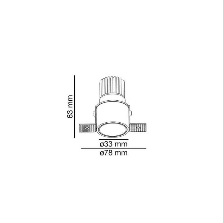 Lámparas empotrables Faro Fox 3-5W 350-500Ma 2700K 25º Trimless 
