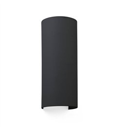 Apliques Faro Cotton Negro Ver. Round 370X148X125 2Xe27 