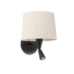 Apliques Faro Samba Apl.Lect Negro P.Encint E27 Ø215*160*Ø190Bei 