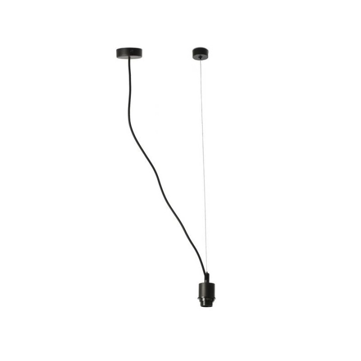Lámpara colgante Faro Mambo Negro Con Tensor 1Xe27 