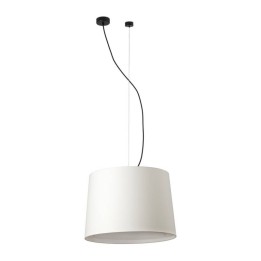 Lámpara colgante Faro Conga Negro P. E27 Ø500*350*Ø450 Beige 