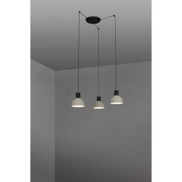 Lámpara colgante Faro Kombo Beige Ø200 1X E27 3L 