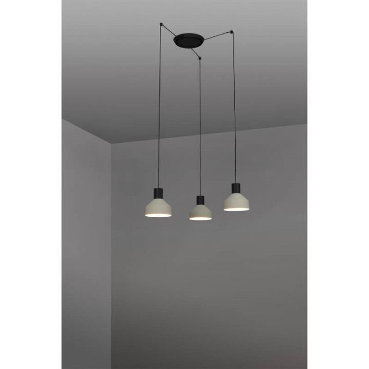 Lámpara colgante Faro Kombo Beige Ø200 1X E27 3L 