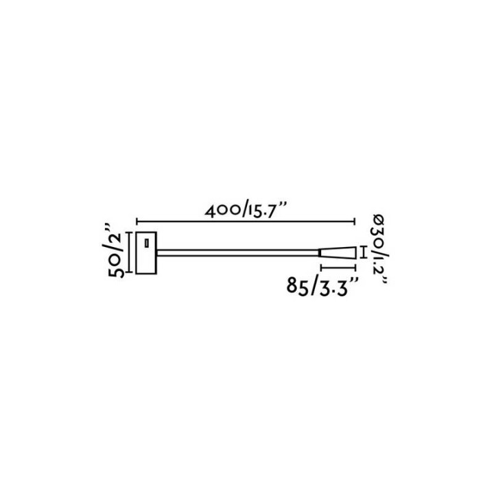 Apliques Faro Lead Lector Piel/Bronce Led 3W 3000K 