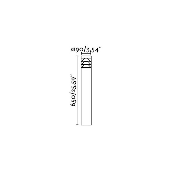 Balizas Faro Plim 3 Gris Oscuro 10W Led 3000K 