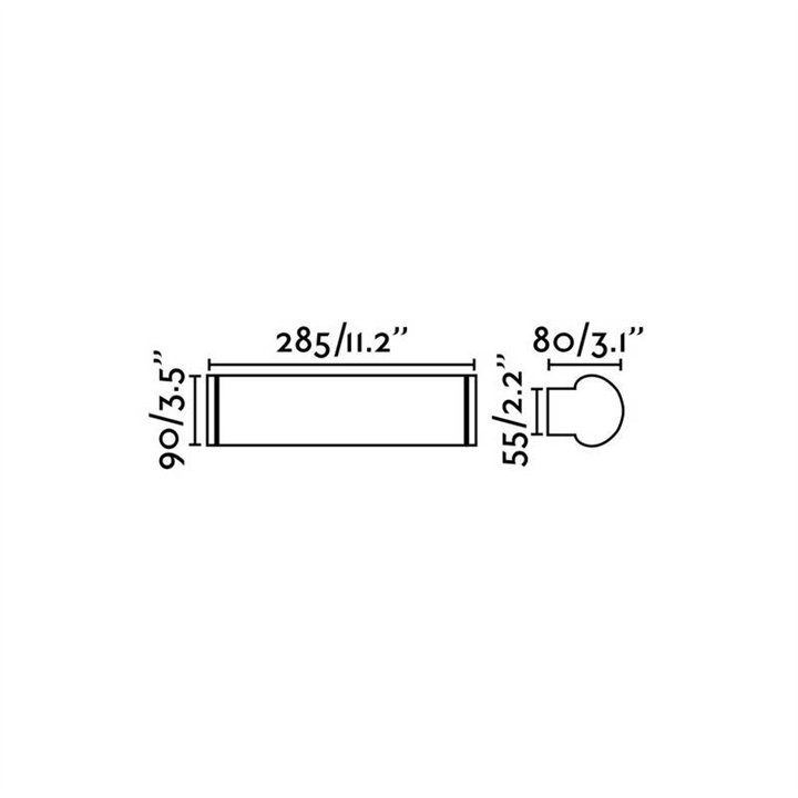 Lámpara de Baño Faro Danubio Aplique Cromo Led 9W 2700K 