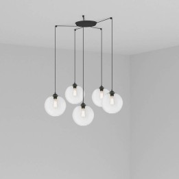 Lámpara colgante Faro Clara Transparente E27 100W 5L 