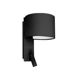 Apliques Faro Fold Negro 1Xe27 Con Lector Led 3W 