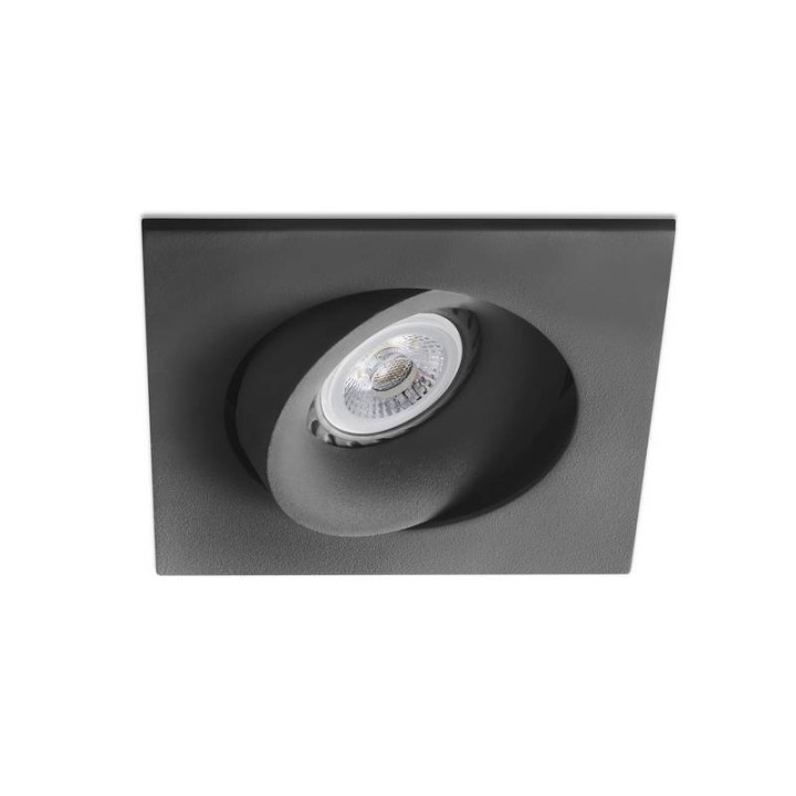 Lámparas empotrables Faro Argoncuadrado Negro Gu10/Mr16/Led 
