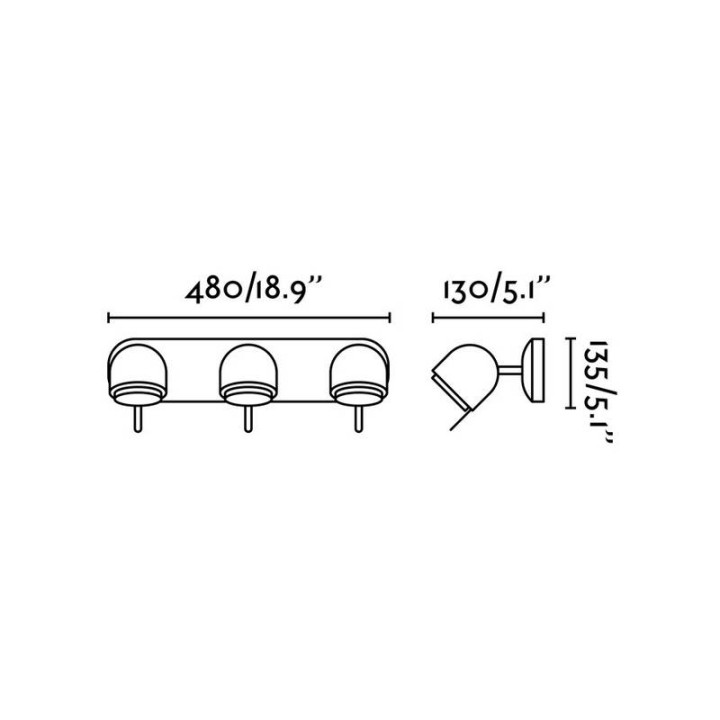 Apliques Faro Stone-3 Orientable 3 X Gu10 Led 8W 