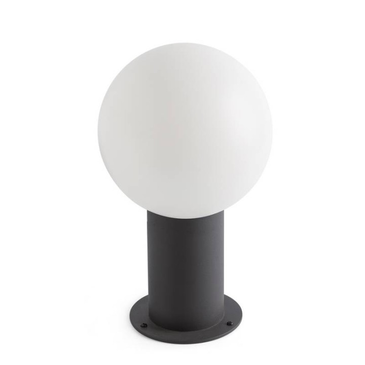 Lámparas sobremuro Faro Moongris Oscuro H300 1Xe27 Max 15W 