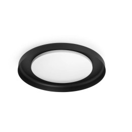 Plafones Faro Dolme Negro Ø400 Led 24W 