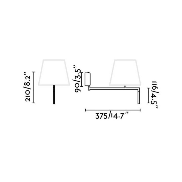 Apliques Faro Ron 1Xe27 Gris Oscuro 