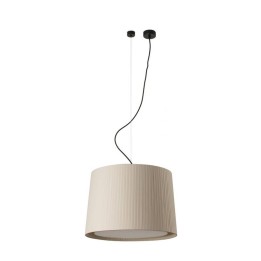 Lámpara colgante Faro Samba Negro P. Encint E27 Ø500*350*Ø450 Beige 
