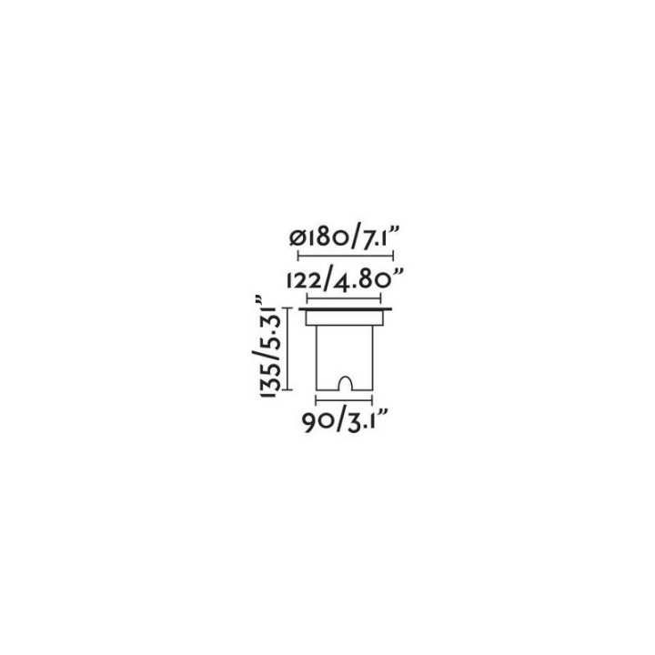 Lámparas empotrables Faro Geiserorientable 15W 3000K 38° 