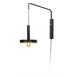 Apliques Faro Whizz Extensible Negro /Oro Satinado 1Xe27 