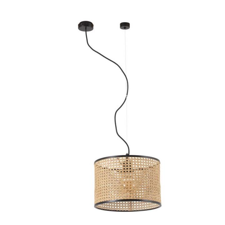 Lámpara colgante Faro Mambo Negro Simple Ratan E27 Ø320*213Ø320 