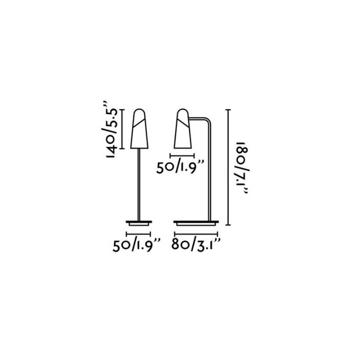 Lámparas Faro Lao Sobremesa Negro Led 4W 3000K 
