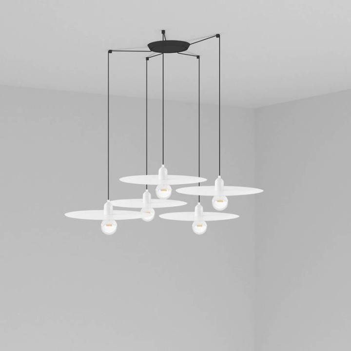 Lámpara colgante Faro Plat Blanco E27 60W 5L 