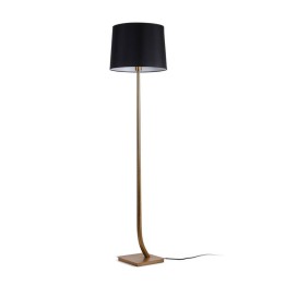 Lámparas Faro Rem Pie De Salon Bronce Pantalla Negra 