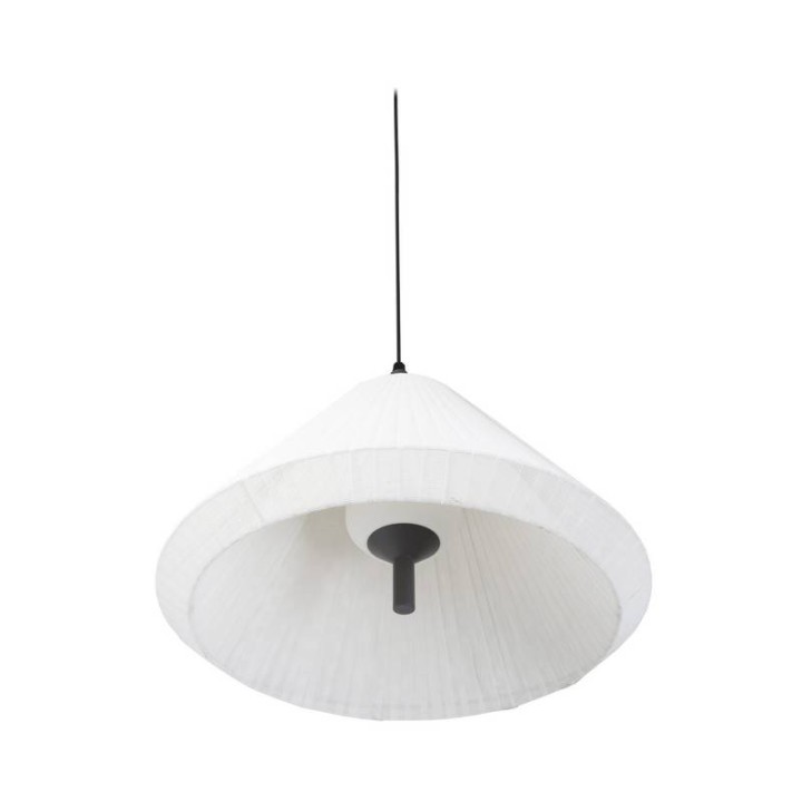 Lámpara colgante Faro Hue Out T70 Crema Tapa Cono 