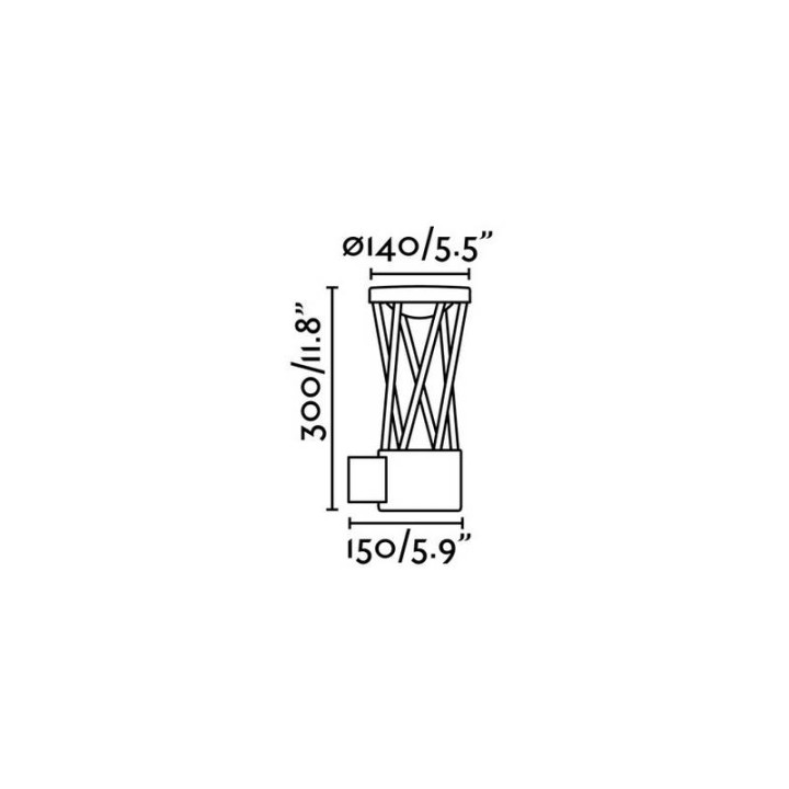 Apliques de Exterior Faro Twist Gris Oscuro Led 10W 3000K 