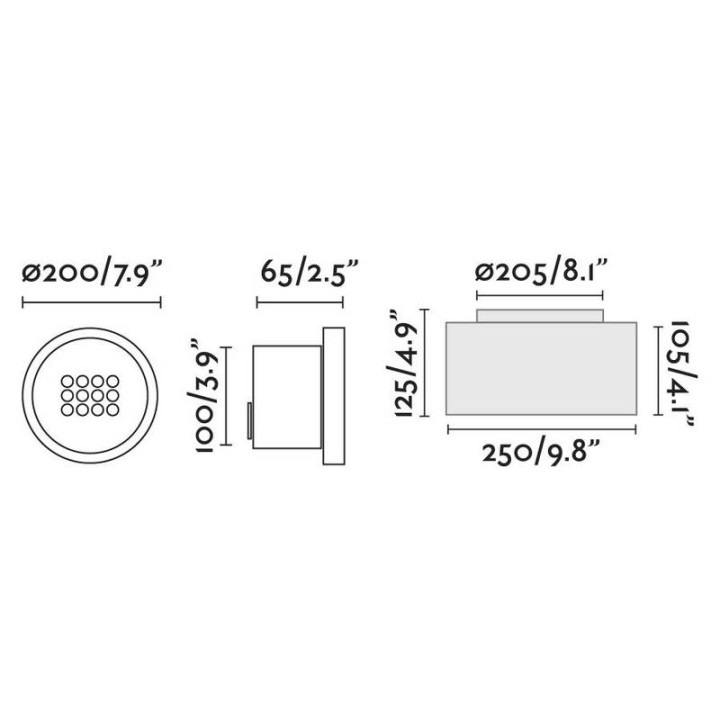 Lámparas empotrables Faro Tras-25Fijo Led 25W 3000K 13° 2580Lm 