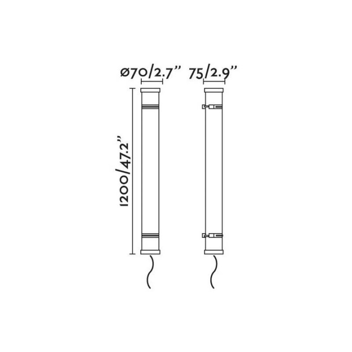 Apliques de Exterior Faro Scuba Cromo 36W 3000K 