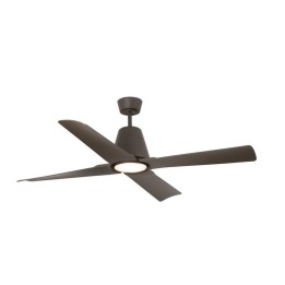 Ventiladores de Techo con luz Faro Typhoon Ø130 Dc Marron 4 Palas 19W 3000K S/R 