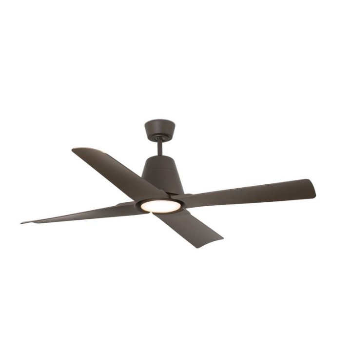 Ventiladores de Techo con luz Faro Typhoon Ø130 Dc Marron 4 Palas 19W 3000K S/R 