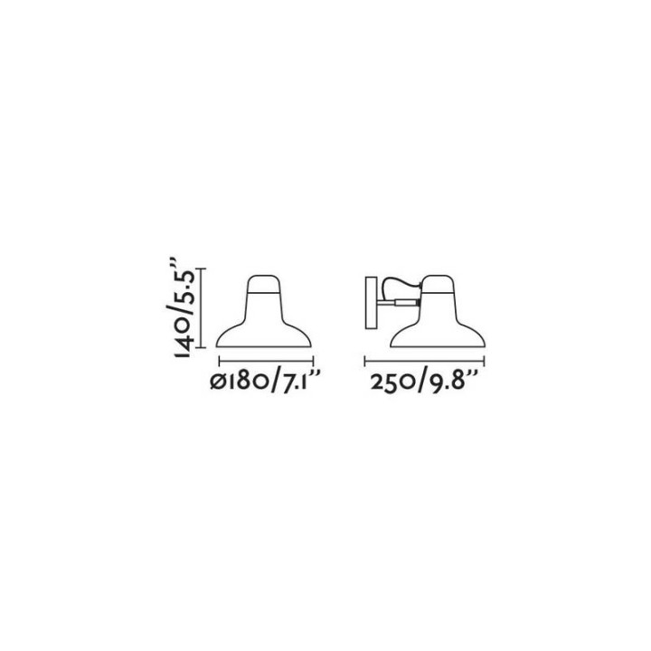 Apliques Faro Snap Blanco Roto 1Xe27 