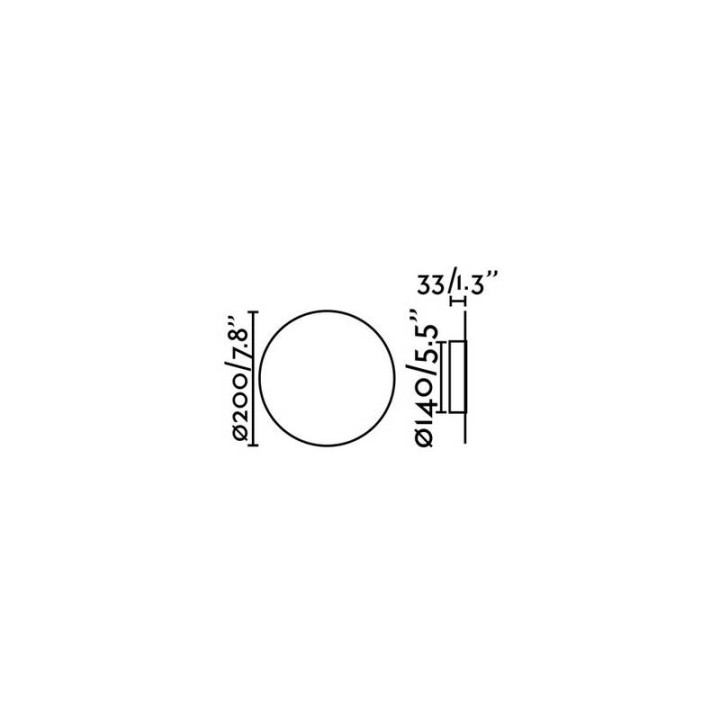 Apliques Faro Luna Yeso Led 5W 2700K 