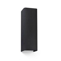 Apliques Faro Cotton Negro Ver. Sq. 370X125X105 2Xe27 