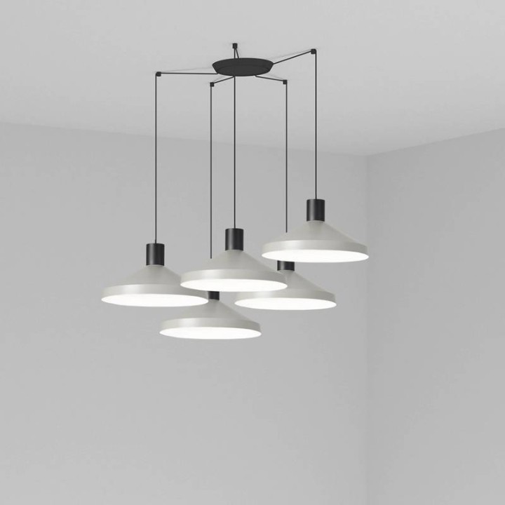 Lámpara colgante Faro Kombo Gris Ø400 1X E27 5L 