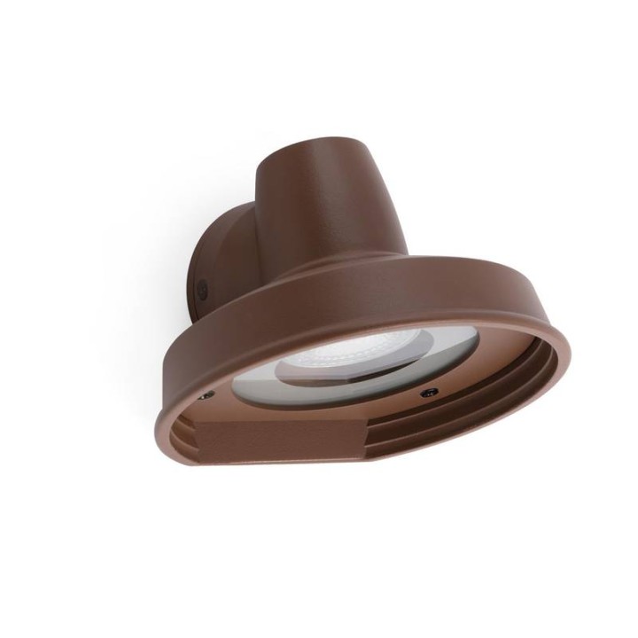 Apliques de Exterior Faro Bronx Marron 1Xgu10 Max 8W 
