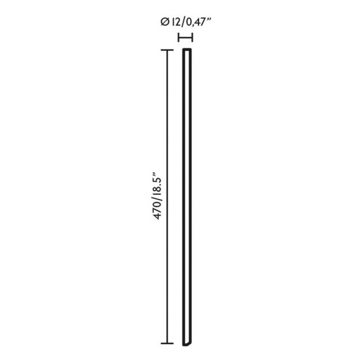 Estacas de Jardín Faro Accesorio Estaca 47 Cms Para Flow Negra 