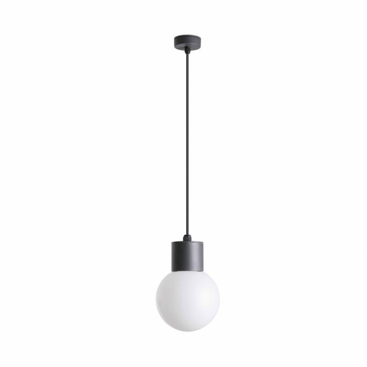 Lámpara colgante Faro Moon Gris Oscuro 1Xe27 Max 15W 