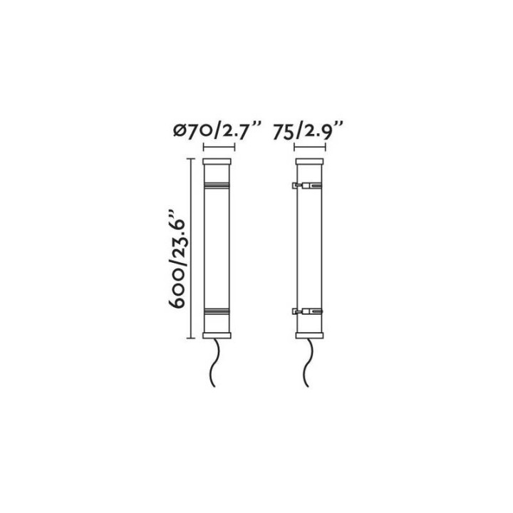 Apliques de Exterior Faro Scuba Cromo 20W 3000K 